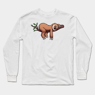 Sleeping Sloth Long Sleeve T-Shirt